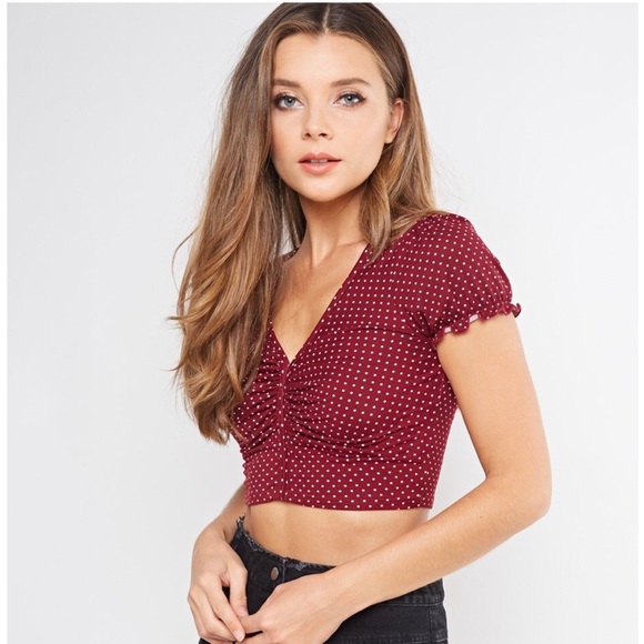 Darling Dolly Polka Dot Crop Top - Picture 4 of 8